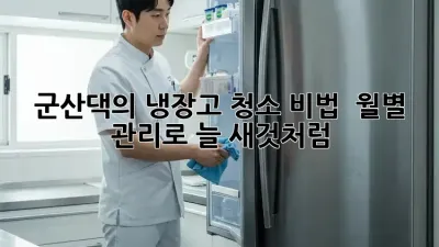 군산댁의 냉장고 청소 비법 🧊✨: 월별 관리로 늘 새것처럼!